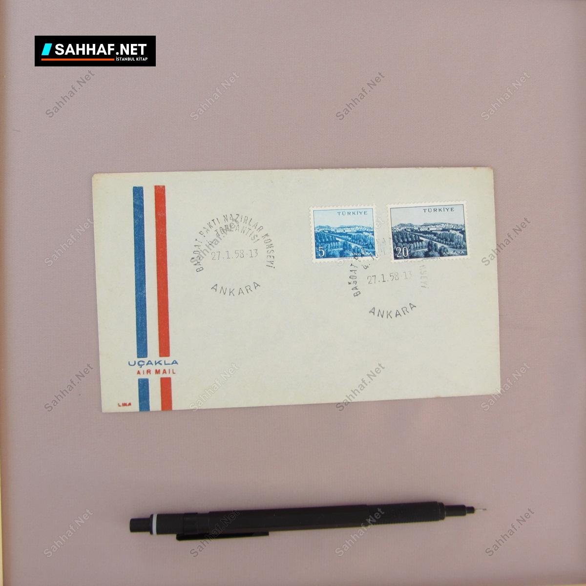 BAĞDAT PAKTI NAZIRLAR KONSEYİ 4.TOPLANTISI AIRMAIL İLK GÜN ZARF 1 BAĞDAT PAKTI NAZIRLAR KONSEYİ 4.TOPLANTISI AIRMAIL İLK GÜN ZARF