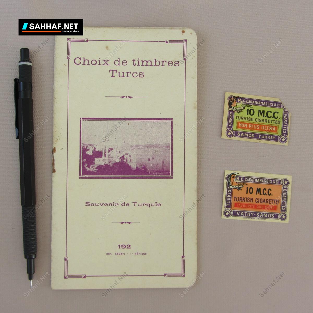 SOUVENIR DE TURQUIE 192 IMP.SENAYI-I-NEFISSE PUL DEFTERİ VE TÜTÜN ETİKETLERİ