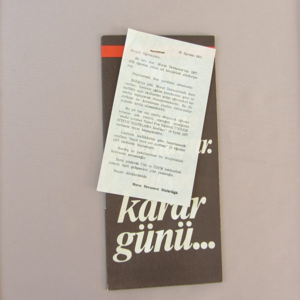 MURAT DERSANESİ 1977 BROŞÜR 54 MURAT DERSANESİ 1977 BROŞÜR