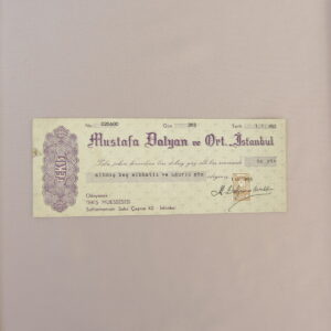 MUSTAFA DALYAN VE ORT. İSTANBUL BAYRAM TEBRİĞİ ÇEK