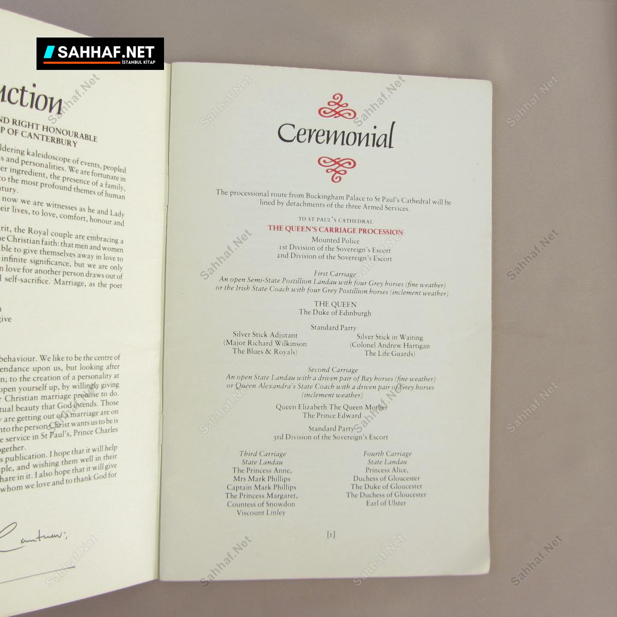 THE ROYAL WEDDING OFFICIAL PROGRAMME 6 THE ROYAL WEDDING OFFICIAL PROGRAMME - Görsel 6