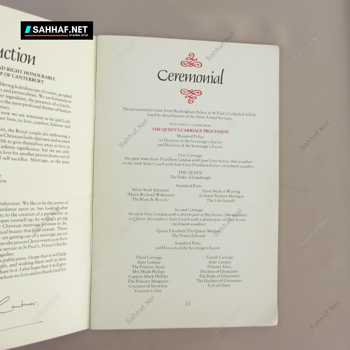 THE ROYAL WEDDING OFFICIAL PROGRAMME 6 THE ROYAL WEDDING OFFICIAL PROGRAMME - Görsel 6