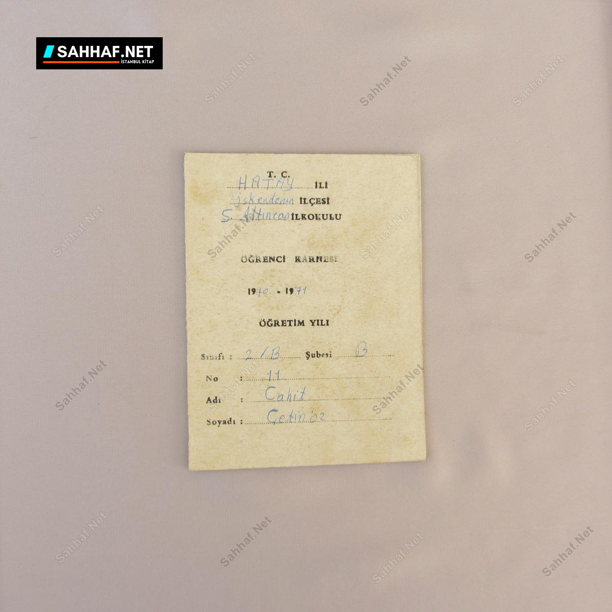 HATAY İSKENDERUN S.ALTINCAN İLKOKULU 1971 YILI KARNE 1 HATAY İSKENDERUN S.ALTINCAN İLKOKULU 1971 YILI KARNE