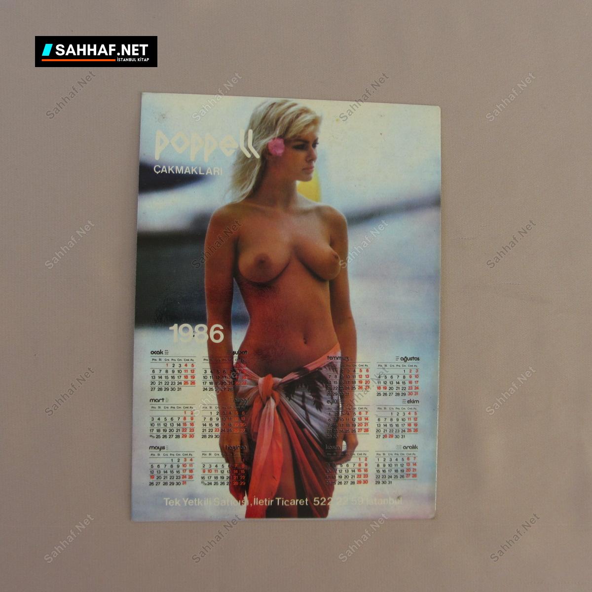POPPELL ÇAKMAKLARI 1986 KARTPOSTAL TAKVİM 1 POPPELL ÇAKMAKLARI 1986 KARTPOSTAL TAKVİM