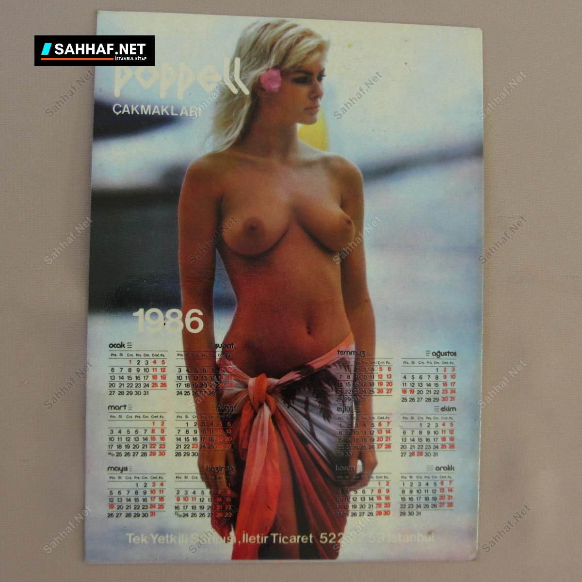 POPPELL ÇAKMAKLARI 1986 KARTPOSTAL TAKVİM 2 POPPELL ÇAKMAKLARI 1986 KARTPOSTAL TAKVİM - Görsel 2