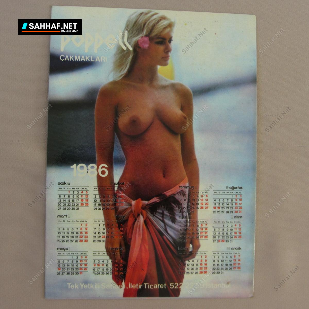 POPPELL ÇAKMAKLARI 1986 KARTPOSTAL TAKVİM 2 POPPELL ÇAKMAKLARI 1986 KARTPOSTAL TAKVİM - Görsel 2