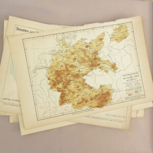 5 ADET 1930'LAR HARİTA