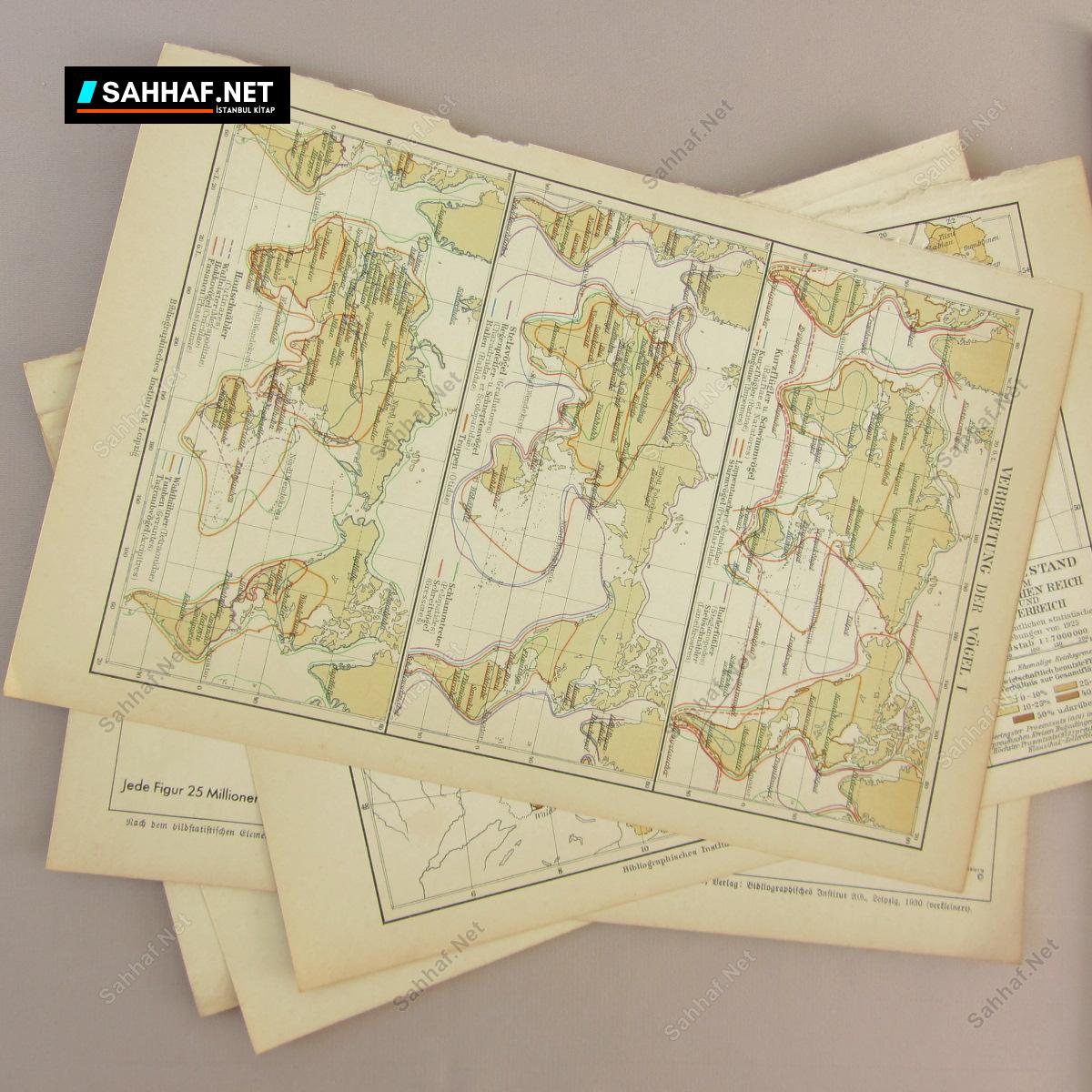 5 ADET 1930'LAR HARİTA 2 5 ADET 1930'LAR HARİTA - Görsel 2
