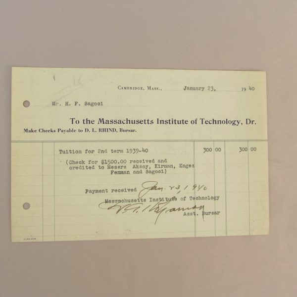 TO THE MASSACHUSETTS INSTITUTE OF TECHNOLOGY, DR. EVRAK 54 TO THE MASSACHUSETTS INSTITUTE OF TECHNOLOGY, DR. EVRAK