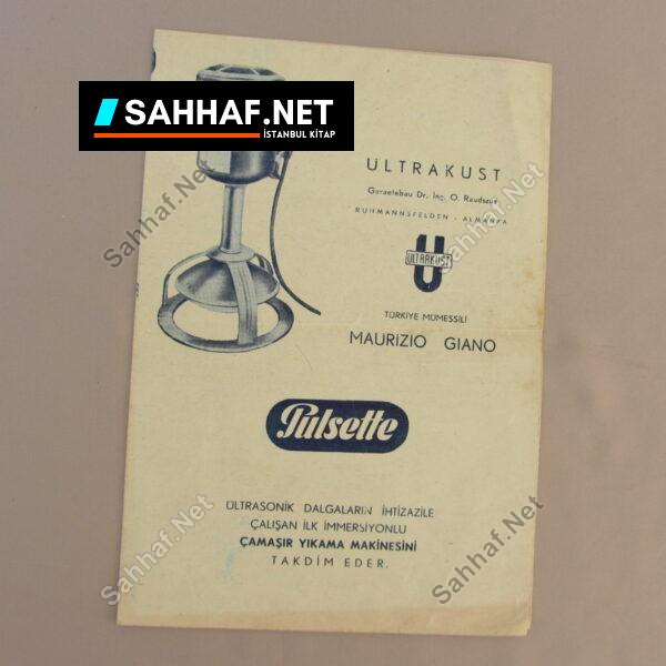 PULSETTE ULTRAKUST ÇAMAŞIR YIKAMA MAKİNESİ TANITIM BROŞÜRÜ - Sahhaf.Net