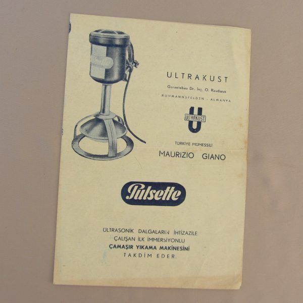 PULSETTE ULTRAKUST ÇAMAŞIR YIKAMA MAKİNESİ TANITIM BROŞÜRÜ 51 PULSETTE ULTRAKUST ÇAMAŞIR YIKAMA MAKİNESİ TANITIM BROŞÜRÜ