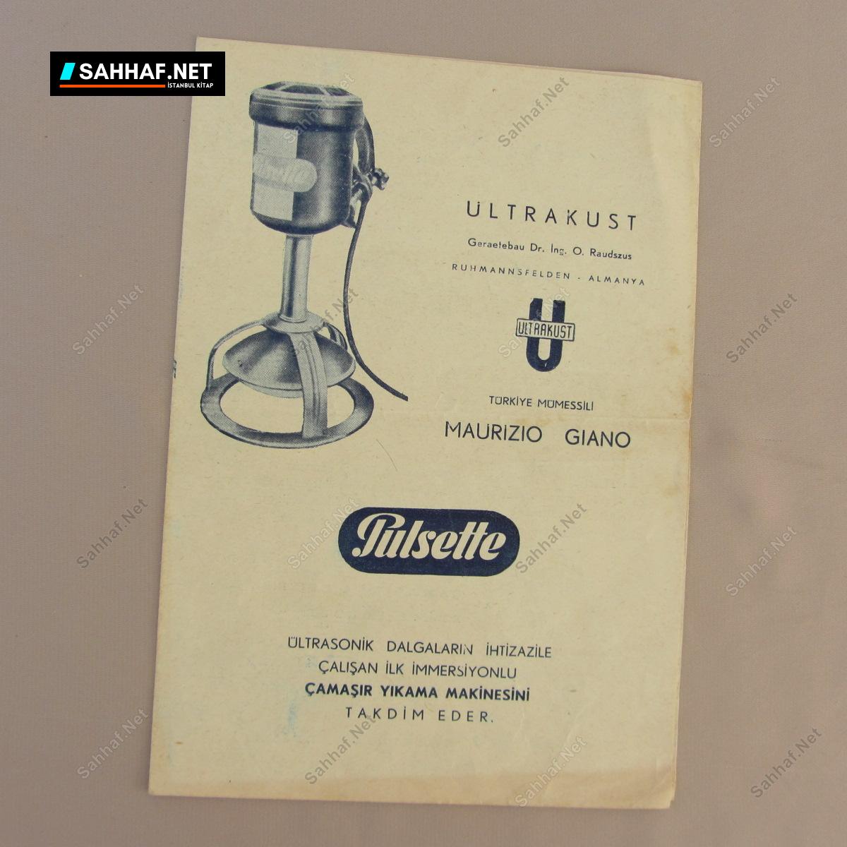 PULSETTE ULTRAKUST ÇAMAŞIR YIKAMA MAKİNESİ TANITIM BROŞÜRÜ 1 PULSETTE ULTRAKUST ÇAMAŞIR YIKAMA MAKİNESİ TANITIM BROŞÜRÜ