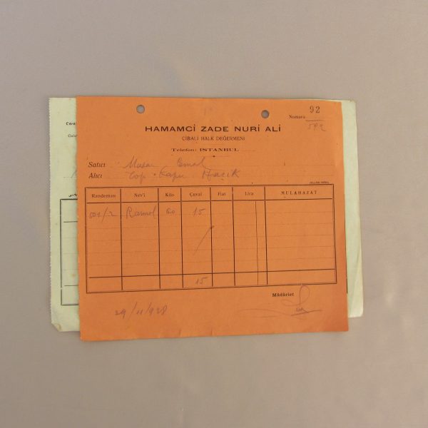 HAMAMCİ ZADE NURİ ALİ MAKBUZ ve MAZHAR DJEMAL OSMANLICA MAKBUZ 44 HAMAMCİ ZADE NURİ ALİ MAKBUZ ve MAZHAR DJEMAL OSMANLICA MAKBUZ