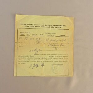 S2594 IHTAR VARAKASI Efemera İHTAR VARAKASI