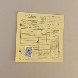 S2597 GALERI RENK PERAKENDE SATIS VESIKASI Efemera GALERİ RENK PERAKENDE SATIŞ VESİKASI