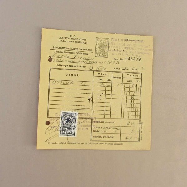 GALERİ RENK PERAKENDE SATIŞ VESİKASI 54 GALERİ RENK PERAKENDE SATIŞ VESİKASI