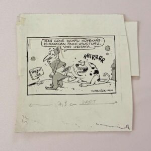S2692 ORIJINAL KARIKATUR S2692 Efemera ORİJİNAL KARİKATÜR