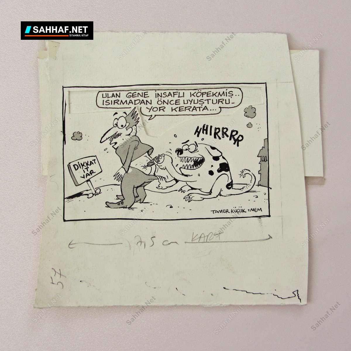 KÖPEK KONULUORİJİNAL KARİKATÜR 1 KÖPEK KONULUORİJİNAL KARİKATÜR