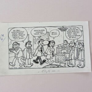 S2695 ORIJINAL KARIKATUR S2695 Efemera ORİJİNAL KARİKATÜR
