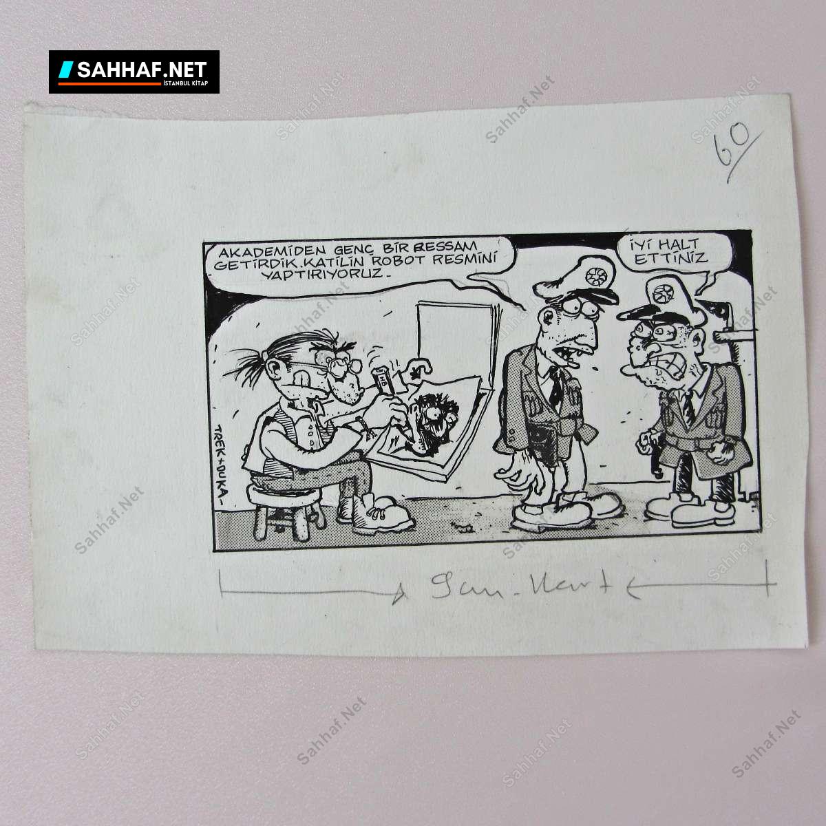 RESSAM KONULU ORİJİNAL KARİKATÜR 1 RESSAM KONULU ORİJİNAL KARİKATÜR