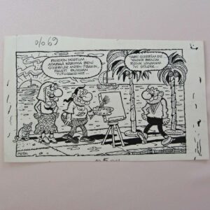 S2700 ORIJINAL KARIKATUR S2700 Efemera ORİJİNAL KARİKATÜR