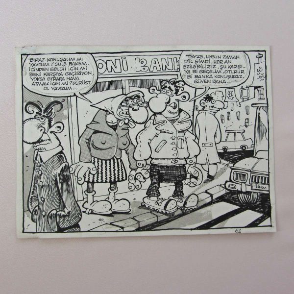 YAŞLI KONULU ORİJİNAL KARİKATÜR 43 YAŞLI KONULU ORİJİNAL KARİKATÜR