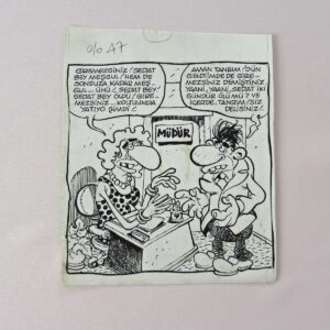 S2703 ORIJINAL KARIKATUR S2703 Efemera ORİJİNAL KARİKATÜR