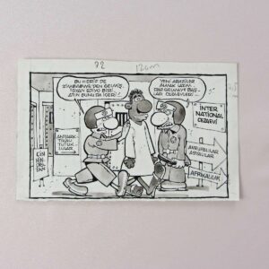 S2705 ORIJINAL KARIKATUR S2705 Efemera ORİJİNAL KARİKATÜR