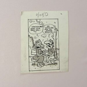 S2707 ORIJINAL KARIKATUR S2707 Efemera ORİJİNAL KARİKATÜR