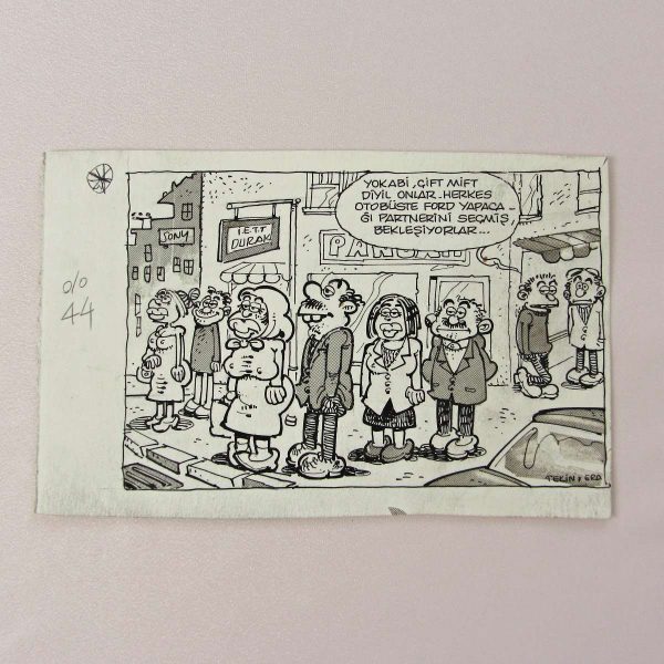 FORDÇULUK KONULU ORİJİNAL KARİKATÜR 56 FORDÇULUK KONULU ORİJİNAL KARİKATÜR