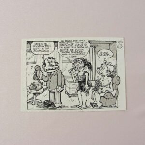 S2710 ORIJINAL KARIKATUR S2710 Efemera ORİJİNAL KARİKATÜR