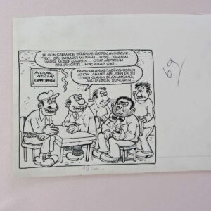 S2711 ORIJINAL KARIKATUR S2711 Efemera ORİJİNAL KARİKATÜR
