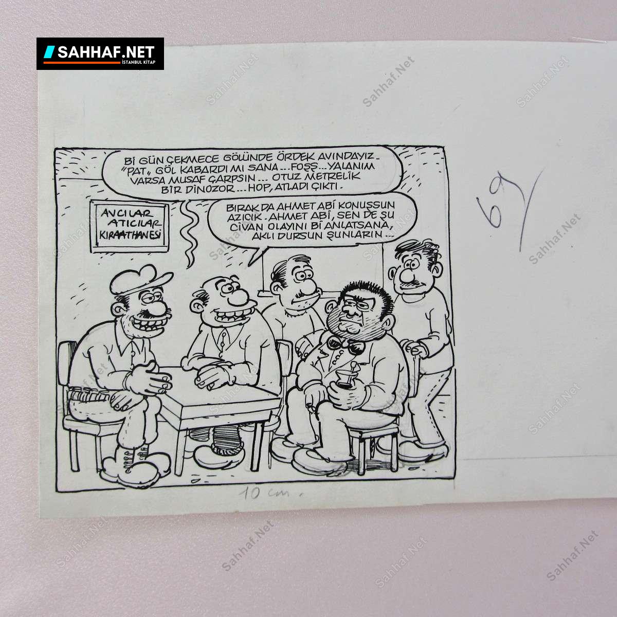 AVCI KONULU ORİJİNAL KARİKATÜR 1 AVCI KONULU ORİJİNAL KARİKATÜR