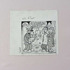 S2712 ORIJINAL KARIKATUR S2712 Efemera ORİJİNAL KARİKATÜR
