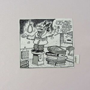 S2713 ORIJINAL KARIKATUR S2713 Efemera ORİJİNAL KARİKATÜR