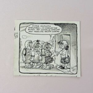 S2718 ORIJINAL KARIKATUR S2718 Efemera ORİJİNAL KARİKATÜR