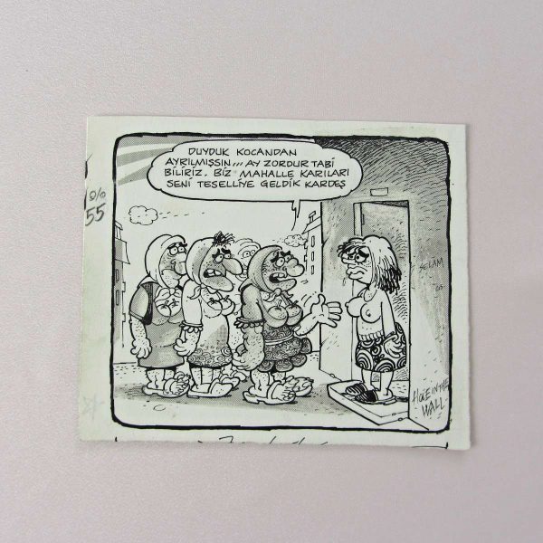 DUL KADIN ORİJİNAL KARİKATÜR 47 DUL KADIN ORİJİNAL KARİKATÜR