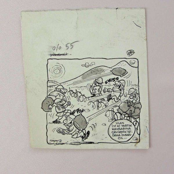 SAVAŞ KONULU ORİJİNAL KARİKATÜR 46 SAVAŞ KONULU ORİJİNAL KARİKATÜR