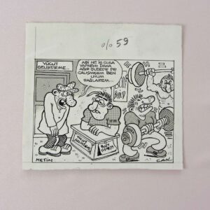 S2725 ORIJINAL KARIKATUR S2725 Efemera ORİJİNAL KARİKATÜR