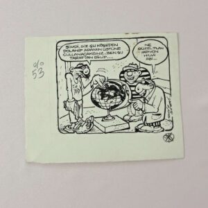 S2726 ORIJINAL KARIKATUR S2726 Efemera ORİJİNAL KARİKATÜR