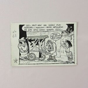 S2727 ORIJINAL KARIKATUR S2727 Efemera ORİJİNAL KARİKATÜR