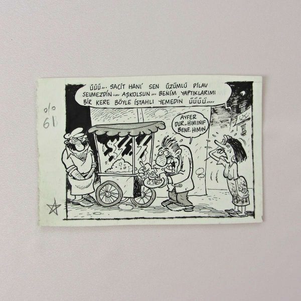 YEMEK KONULU ORİJİNAL KARİKATÜR 58 YEMEK KONULU ORİJİNAL KARİKATÜR