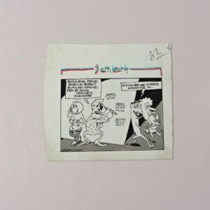 S2735 ORIJINAL KARIKATUR S2735 Efemera ORİJİNAL KARİKATÜR