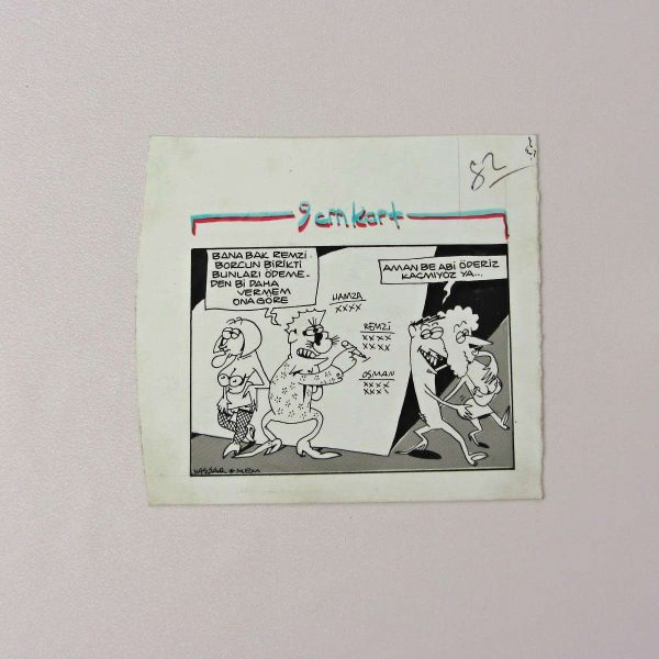 VERESİYE KONULU ORİJİNAL KARİKATÜR 50 VERESİYE KONULU ORİJİNAL KARİKATÜR