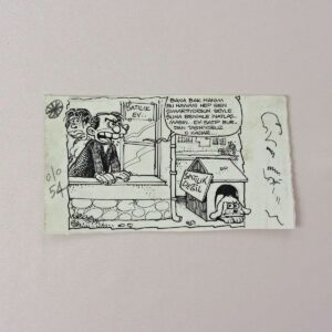 S2736 ORIJINAL KARIKATUR S2736 Efemera ORİJİNAL KARİKATÜR