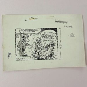 S2738 ORIJINAL KARIKATUR S2738 Efemera ORİJİNAL KARİKATÜR