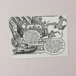 S2739 ORIJINAL KARIKATUR S2739 Efemera ORİJİNAL KARİKATÜR