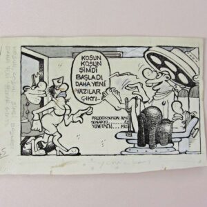 S2740 ORIJINAL KARIKATUR S2740 Efemera ORİJİNAL KARİKATÜR