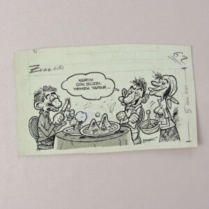 S2741 ORIJINAL KARIKATUR S2741 Efemera ORİJİNAL KARİKATÜR
