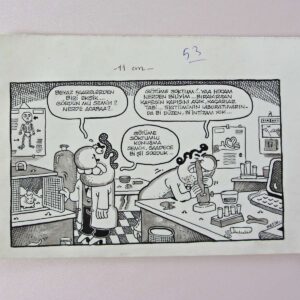 S2742 ORIJINAL KARIKATUR S2742 Efemera ORİJİNAL KARİKATÜR